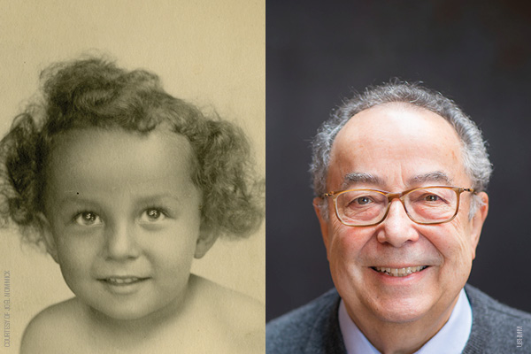 Photos: Holocaust survivor Jo&euml;l Nommick in 1944 (courtesy of Jo&euml;l Nommick) and as an adult, today. US Holocaust Memorial Museum