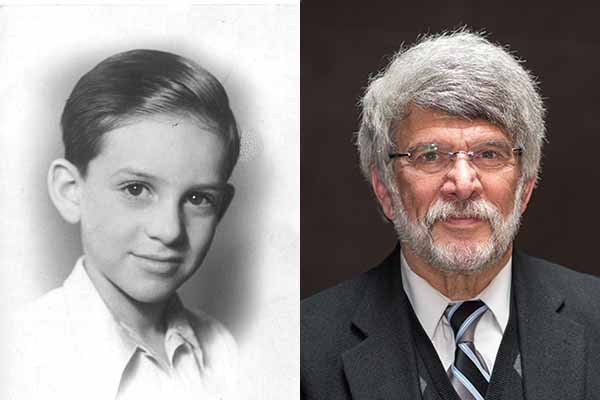 Holocaust survivor Peter Gorog in 1949 (courtesy of Peter Gorog) and as an adult today. US Holocaust Memorial Museum