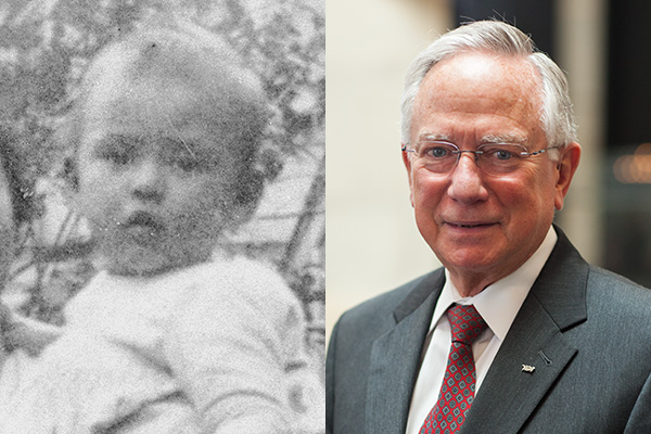 Holocaust survivor Alfred M&uuml;nzer in 1942 (courtesy of Alfred M&uuml;nzer) and as an adult, today. US Holocaust Memorial Museum