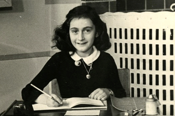 Anne Frank at age 11 in Amsterdam in 1940, about a year and a half before going into hiding. Anne Frank Stichting